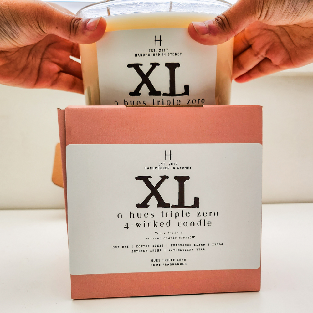 XL Candle | Kilo Candle | Hues Triple Zero | 1700 G | 400+ Hrs Burn