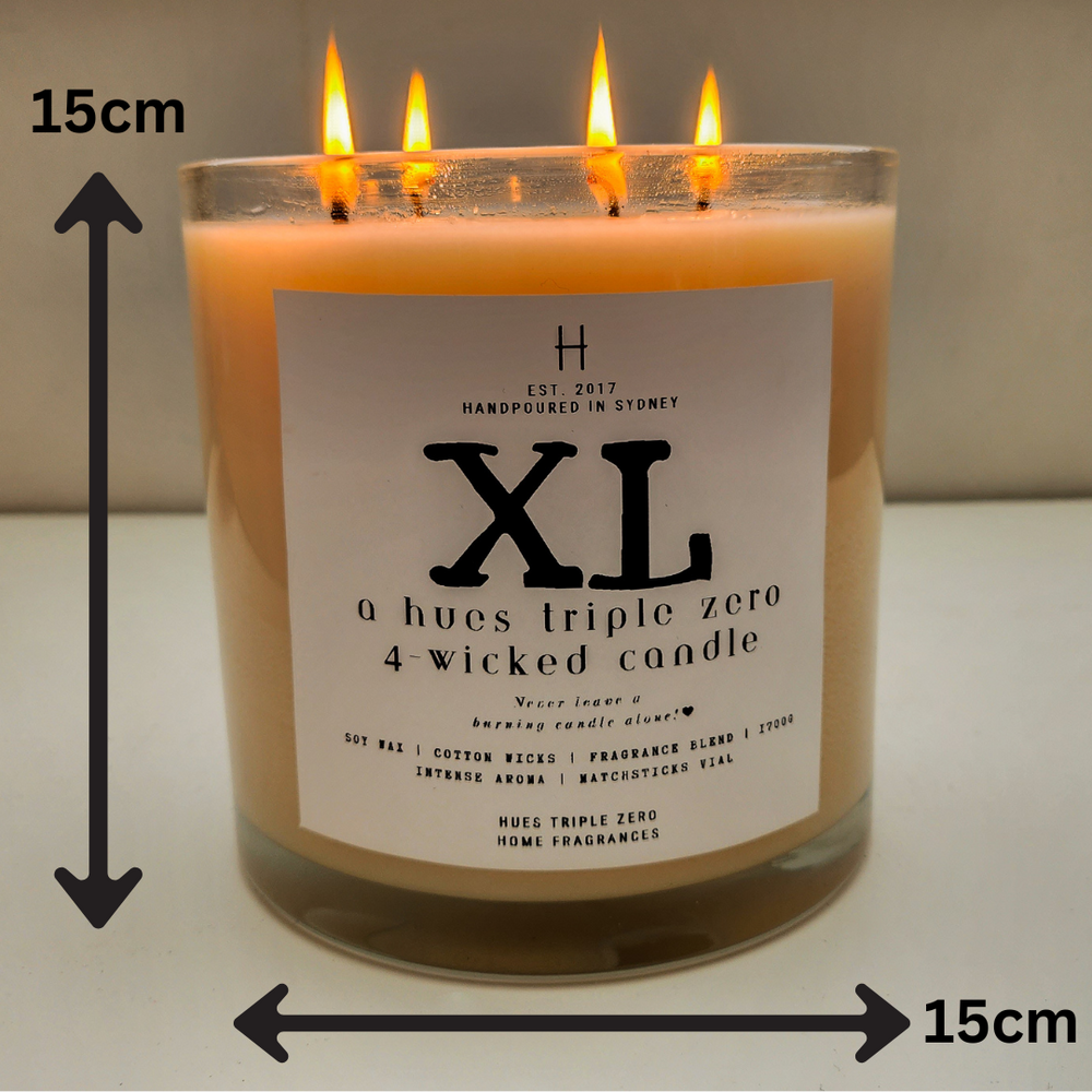 XL Candle | Kilo Candle | Hues Triple Zero | 1700 G | 400+ Hrs Burn